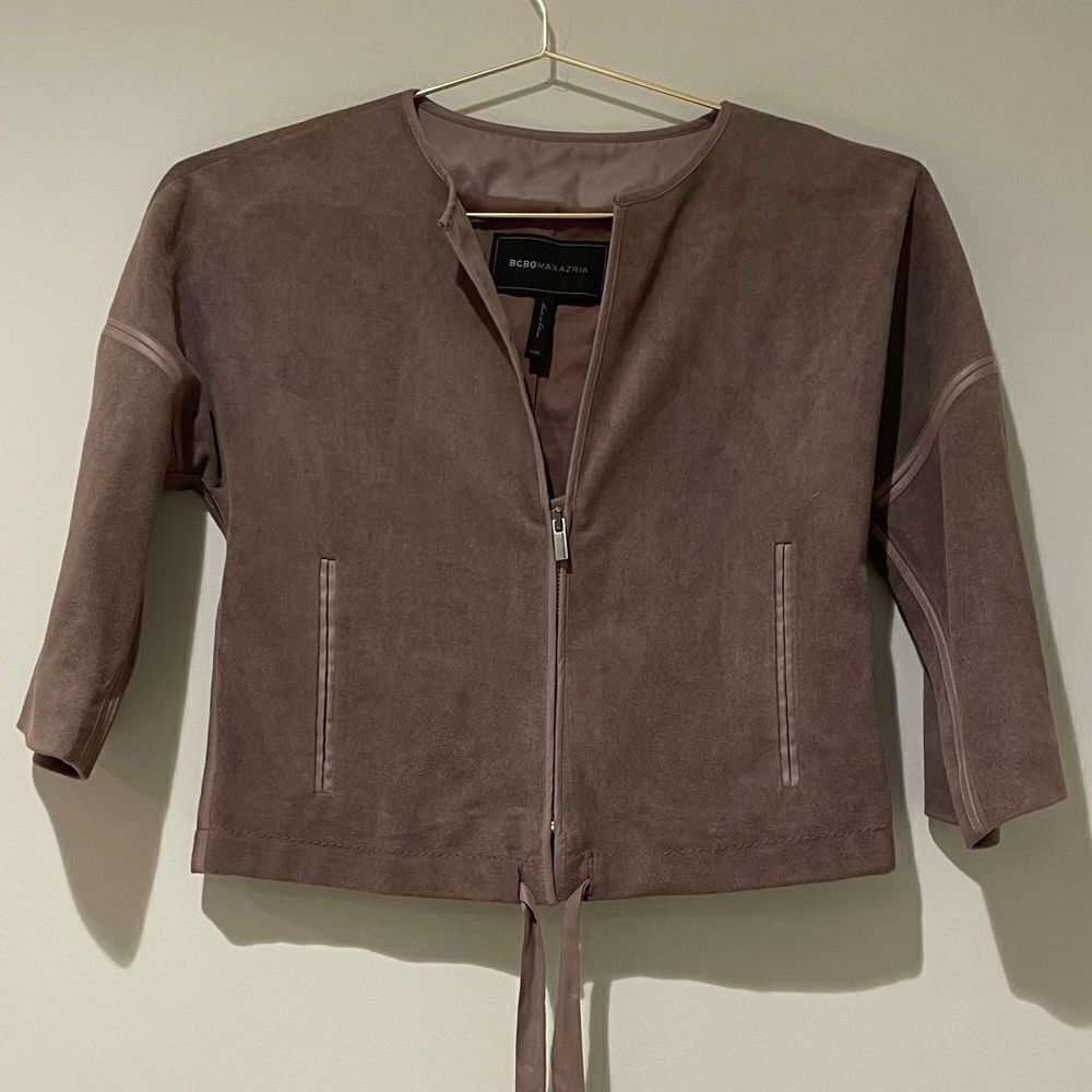 EUC BCBG Max Azria Emil Jacket in Grey Dusk Sz. XXS - Picture 7 of 8